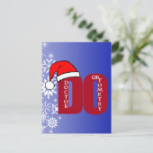 クリスマス・サンタ検眼医をする シーズンポストカード (スタンド正面)
