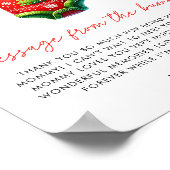 クリスマス・サンタ赤ちゃんシャワーのお知らせ ポスター (角)