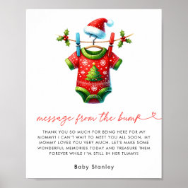 クリスマス・サンタ赤ちゃんシャワーのお知らせ ポスター