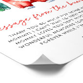 クリスマス・サンタ赤ちゃんシャワーのお知らせ ポスター (角)