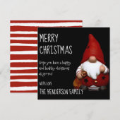 クリスマス サンタ えびすさん | クリスマス ホリデー カード (正面/裏面)