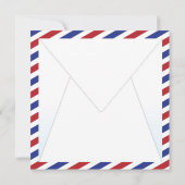 クリスマス サンタ エア メール エンベロープ バースデー パーティー 招待状 (裏面)