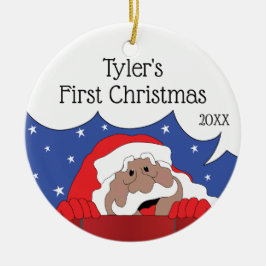 クリスマス・サンタ・オブ・カラーズ セラミックオーナメント