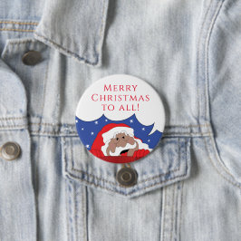 クリスマス・サンタ・オブ・カラー 缶バッジ