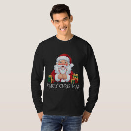 クリスマス サンタ キャンディケイン ハート Tシャツ