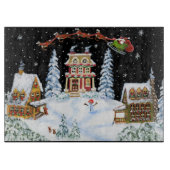 クリスマス、サンタ、クロースの切断、板、トナカイ カッティングボード (正面)