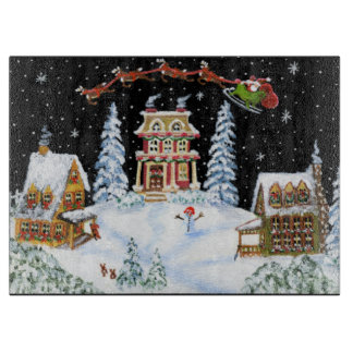 クリスマス、サンタ、クロースの切断、板、トナカイ カッティングボード