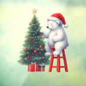 クリスマス サンタ シロクマ ショップ装飾 ウィンドウサイン (シート3)