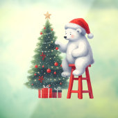 クリスマス サンタ シロクマ ショップ装飾 ウィンドウサイン (シート3)