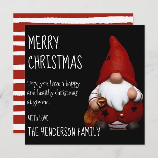 クリスマス サンタ ジミー | クリスマス ホリデー カード (正面/裏面)