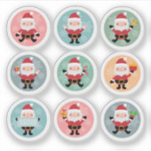 クリスマス サンタ ステッカー コレクション シール (正面)