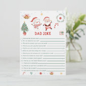 クリスマス サンタ スノーマン パパのジョーク ゲーム カード (スタンド正面)