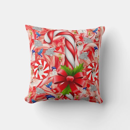 クリスマス サンタ スロー ピロー (正面)