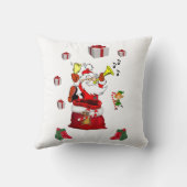 クリスマス サンタ スロー ピロー (裏面)