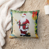 クリスマス サンタ スロー ピロー (ブランケット)