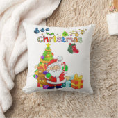 クリスマス サンタ スロー ピロー (ブランケット)