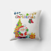 クリスマス サンタ スロー ピロー (裏面)