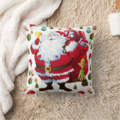クリスマス サンタ スロー ピロー (ブランケット)