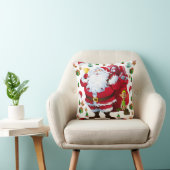 クリスマス サンタ スロー ピロー (椅子)