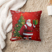 クリスマス サンタ スロー ピロー (ブランケット)
