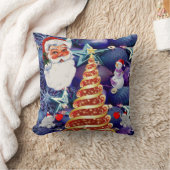 クリスマス サンタ スロー ピロー (ブランケット)