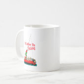 クリスマス·サンタ·セイリング·セイル コーヒーマグカップ (正面左)