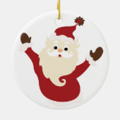 クリスマス サンタ セラミック オーナメント (裏面)
