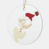 クリスマス サンタ セラミック オーナメント (左)