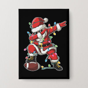 クリスマス サンタ ダビング フットボール選手 Xmas サッカー 缶バッジ