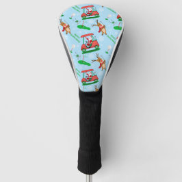 クリスマス サンタ トナカイ ゴルフ パターン ゴルフヘッドカバー