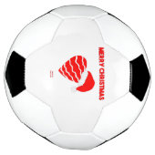 クリスマス·サンタ·ハートのサッカーボール サッカーボール (回転)