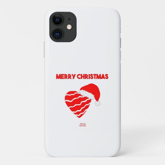 クリスマス·サンタ·ハート·アップルiPhone 11ケース Case-Mate iPhoneケース (裏面)