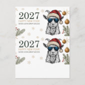 クリスマス サンタ ヤギ 旧正月 2027 (正面)