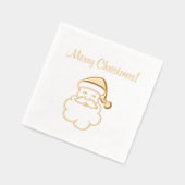 クリスマス サンタ 冬の休日 箔ナプキン (左)