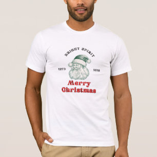 クリスマス サンタ 猫 女性用Tシャツ – かわいい祭典 Tシャツ