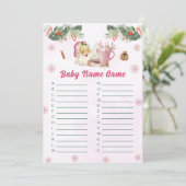 クリスマス サンタ 赤ちゃん 名前 ゲーム カード (スタンド正面)