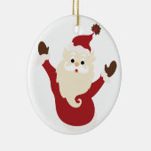 クリスマス サンタ 陶器 オーナメント (右)