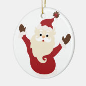 クリスマス サンタ 陶器 オーナメント (左)