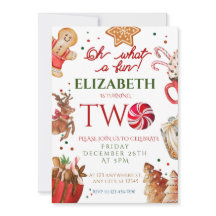 クリスマス サンタ  鹿 楽しい2歳の誕生日