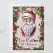 クリスマス サンタ 14 メリークリスマス！ クリスマスカード 招待状 (正面)