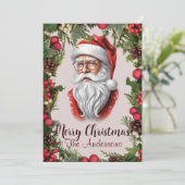 クリスマス サンタ 14 メリークリスマス！ クリスマスカード 招待状 (スタンド正面)