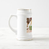 クリスマス-サンベルナール峠-青 ビールジョッキ (左)