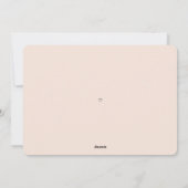 クリスマス・サーモン・ピンクの写真に日を数えるシックな人 シーズンカード (裏面)