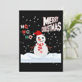 クリスマス・ザ・スノーマン 誘い状 招待状 (スタンド正面)