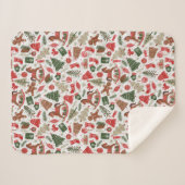 クリスマス シェルパブランケット (正面(横))