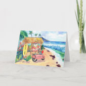 クリスマス・シェーブ・アイス・サンタ カード (正面)