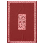 クリスマス シカのレース 60" x 84" テーブルクロス (正面)