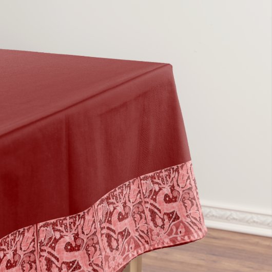 クリスマス シカのレース 60" x 84" テーブルクロス (インサイチュ)