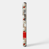 クリスマス シカ スマホケース | 名前 イニシャル 入り iPhoneケース (左側面)