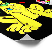 クリスマス シャツ かわいい ラ ファ ファ スウェ  ポスター (角)